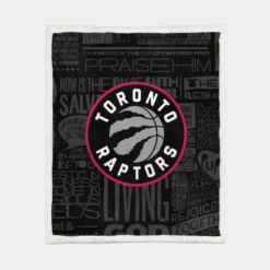 Popular NBA Basketball Team Toronto Raptors Sherpa Fleece Blanket 1