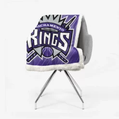 Popular NBA Team Sacramento Kings Sherpa Fleece Blanket 2