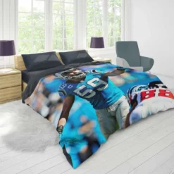 Popular NFL Football Player Luke Kuechly Duvet Cover 1