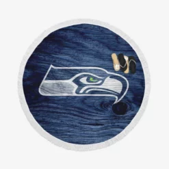 Popular NFL Team Seattle Seahawks Round Beach Towel