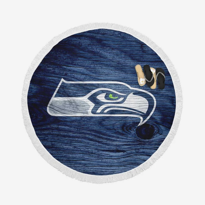 Popular NFL Team Seattle Seahawks Round Beach Towel