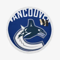 Popular NHL Club Vancouver Canucks Round Beach Towel