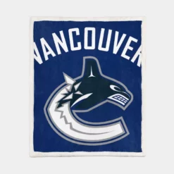 Popular NHL Club Vancouver Canucks Sherpa Fleece Blanket 1