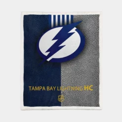 Popular NHL Hockey Club Tampa Bay Lightning Sherpa Fleece Blanket 1