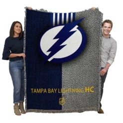 Popular NHL Hockey Club Tampa Bay Lightning Woven Blanket