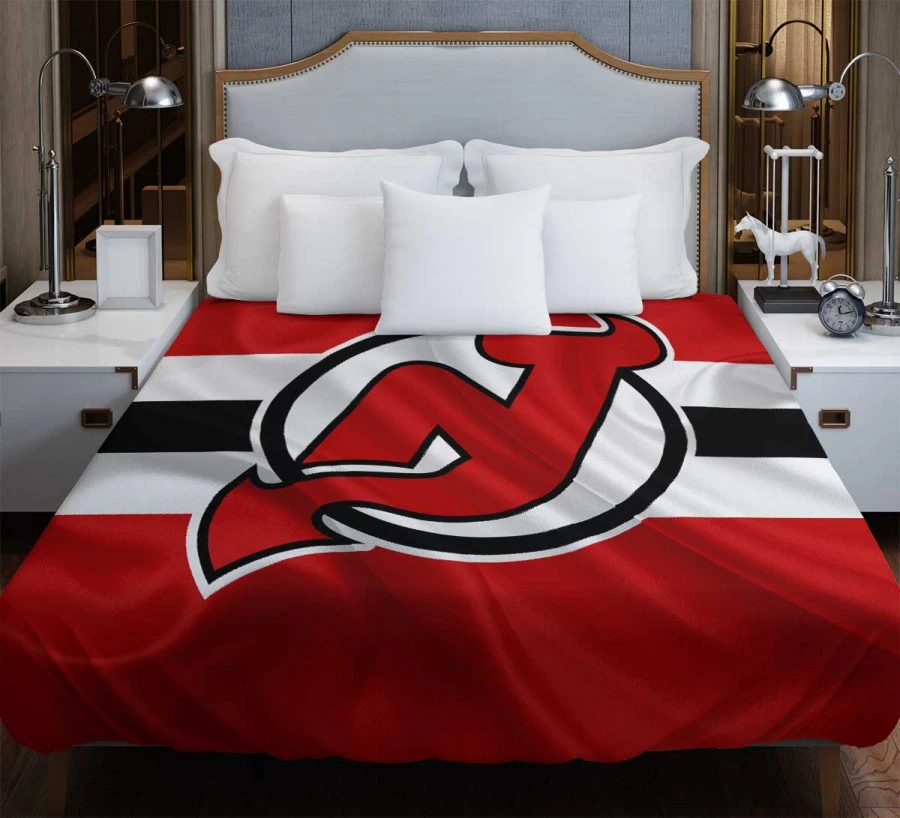 Popular NHL Hockey Team New Jersey Devils Duvet Cover