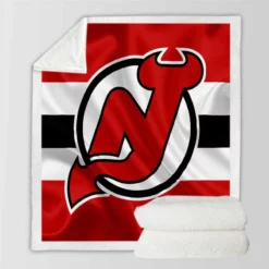 Popular NHL Hockey Team New Jersey Devils Sherpa Fleece Blanket