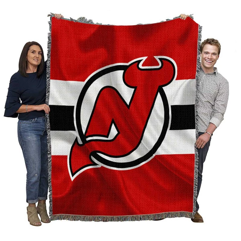 Popular NHL Hockey Team New Jersey Devils Woven Blanket