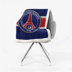 Popular Paris Soccer Team PSG Logo Sherpa Fleece Blanket 2