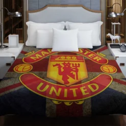 Popular Soccer Club Manchester United Logo Duvet Cover