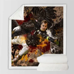 Popular Soccer Player Manuel Neuer Sherpa Fleece Blanket