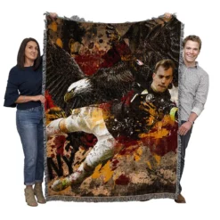 Popular Soccer Player Manuel Neuer Woven Blanket