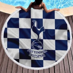 Popular Soccer Team Tottenham Logo Round Beach Towel 1