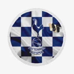 Popular Soccer Team Tottenham Logo Round Beach Towel
