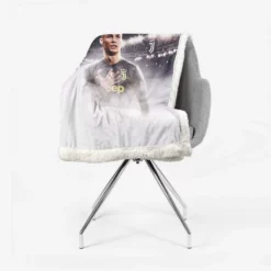 Popular Sports person for All Time Cristiano Ronaldo Sherpa Fleece Blanket 2