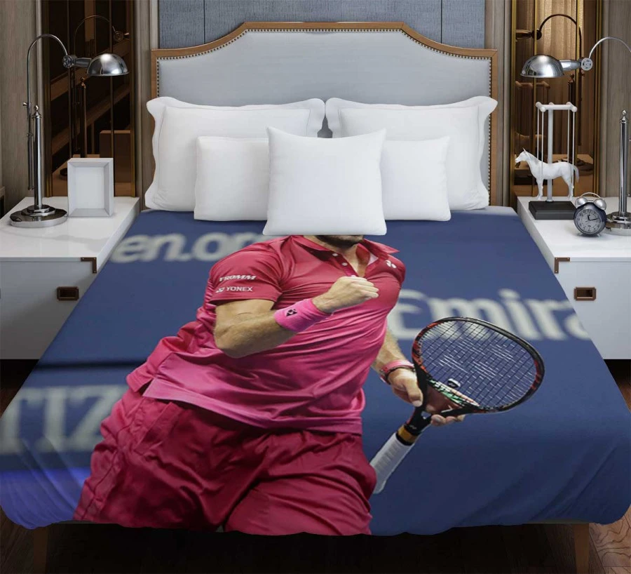 Popular Swiss Tennis Player Stanislas Wawrinka Duvet Cover