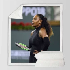 Popular Tennis Player Serena Williams Sherpa Fleece Blanket