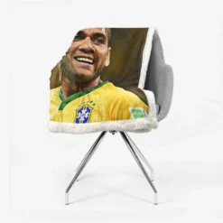 Populer Brazilian Football Player Dani Alves Sherpa Fleece Blanket 2