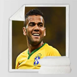 Populer Brazilian Football Player Dani Alves Sherpa Fleece Blanket