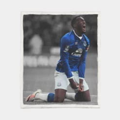 Populer Footballer Romelu Lukaku Sherpa Fleece Blanket 1