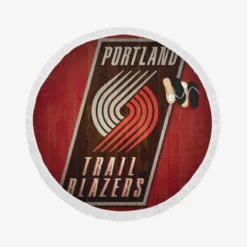 Portland Trail Blazers NBA Round Beach Towel