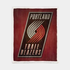 Portland Trail Blazers NBA Sherpa Fleece Blanket 1