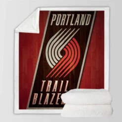 Portland Trail Blazers NBA Sherpa Fleece Blanket