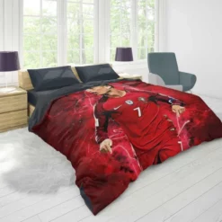 Portugal Soccer Player Cristiano Ronaldo Duvet Cover 1