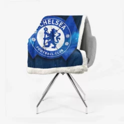 Powerful British Chelsea Logo Sherpa Fleece Blanket 2