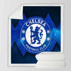 Powerful British Chelsea Logo Sherpa Fleece Blanket