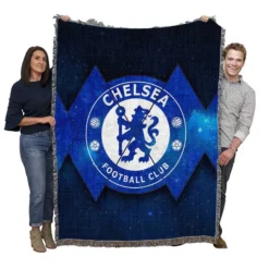 Powerful British Chelsea Logo Woven Blanket