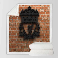 Powerful British Football Club Liverpool FC Sherpa Fleece Blanket