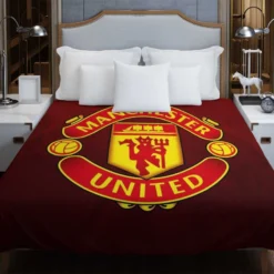 Powerful English Football Club Manchester United Logo Duvet Cover