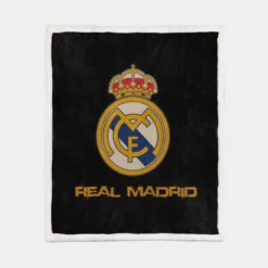 Powerful Football Club Real Madrid Sherpa Fleece Blanket 1