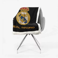 Powerful Football Club Real Madrid Sherpa Fleece Blanket 2