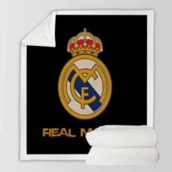 Powerful Football Club Real Madrid Sherpa Fleece Blanket