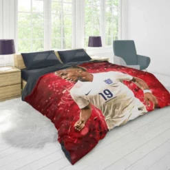 Powerful Football Raheem Sterling Duvet Cover 1