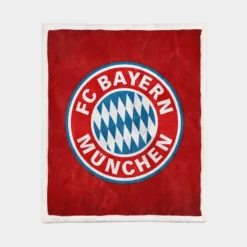 Powerful German Club FC Bayern Munich Sherpa Fleece Blanket 1