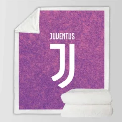 Powerful Italian Soccer Club Juventus FC Sherpa Fleece Blanket