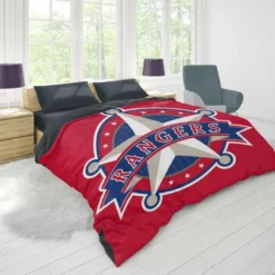 Powerful MLB Team Texas Rangers Duvet Cover 1