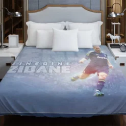 Powerful Madrid Football Zinedine Zidane Duvet Cover