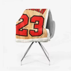 Powerful NBA Basketball Player Michael Jordan 23 Sherpa Fleece Blanket 2