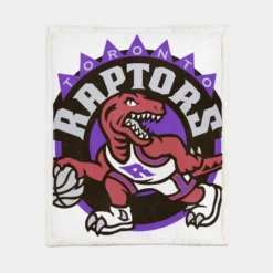 Powerful NBA Toronto Raptors Sherpa Fleece Blanket 1
