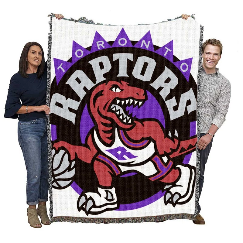 Powerful NBA Toronto Raptors Woven Blanket