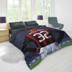 Powerfull British Soccer Player David Beckham Duvet Cover 1