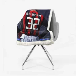 Powerfull British Soccer Player David Beckham Sherpa Fleece Blanket 2