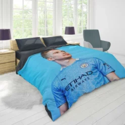 Powerfull Man City Football Player Kevin De Bruyne Duvet Cover 1