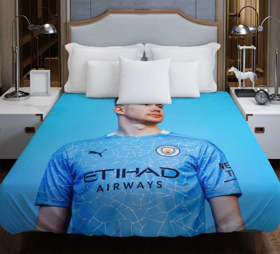 Powerfull Man City Football Player Kevin De Bruyne Duvet Cover