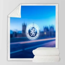 Premier League Chelsea Club Logo Sherpa Fleece Blanket