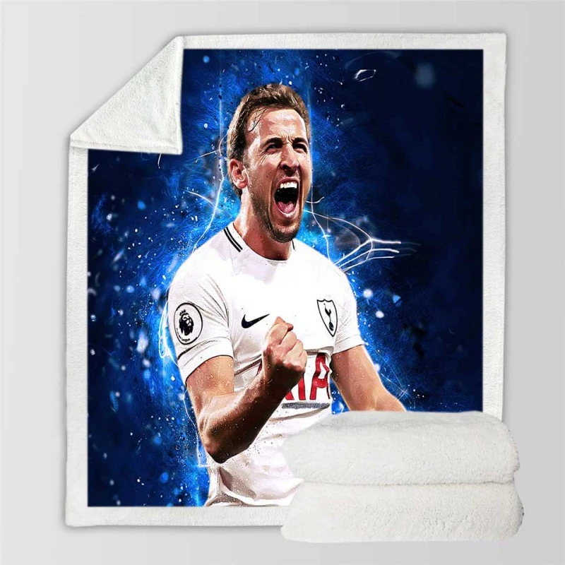 Premier League Player Harry Edward Kane Sherpa Fleece Blanket